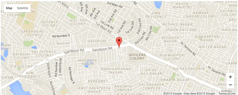 Service location map of Safety Nets Hyderabad